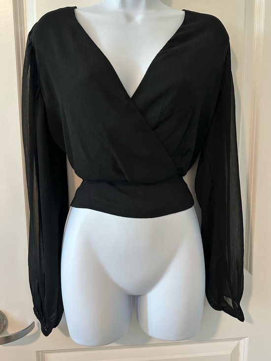 Express Tops - Express Black Blouse